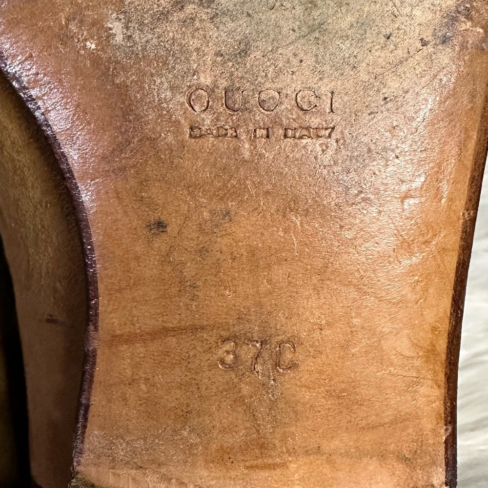 GUCCI guccissima loafers in tan - Picture 9 of 14